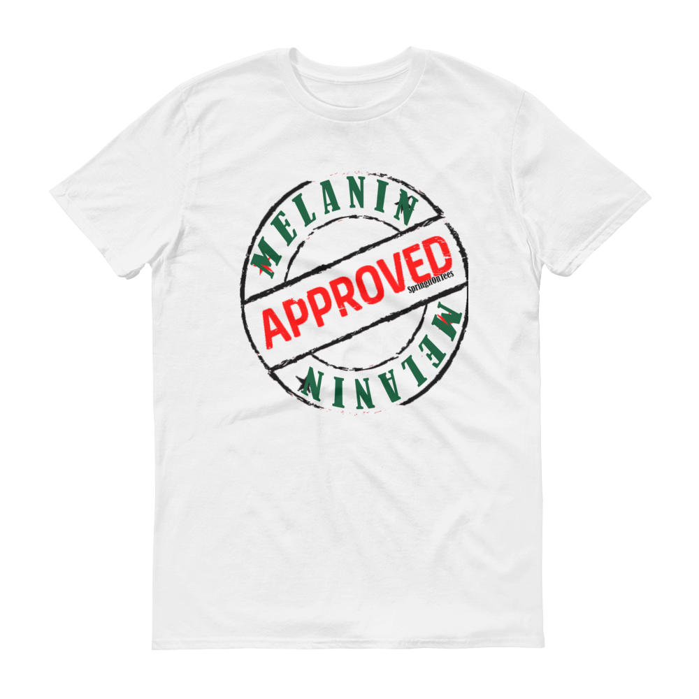 Melanin Approved Vintage Stamp Logo Tshirt - Helluva Vibe Apparel