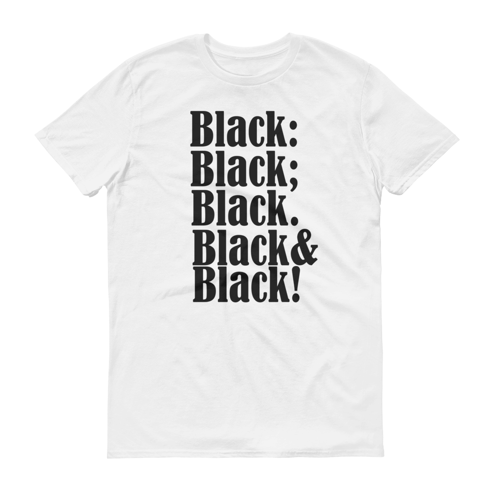 Black on Black Slogan T-shirt - Helluva Vibe Apparel