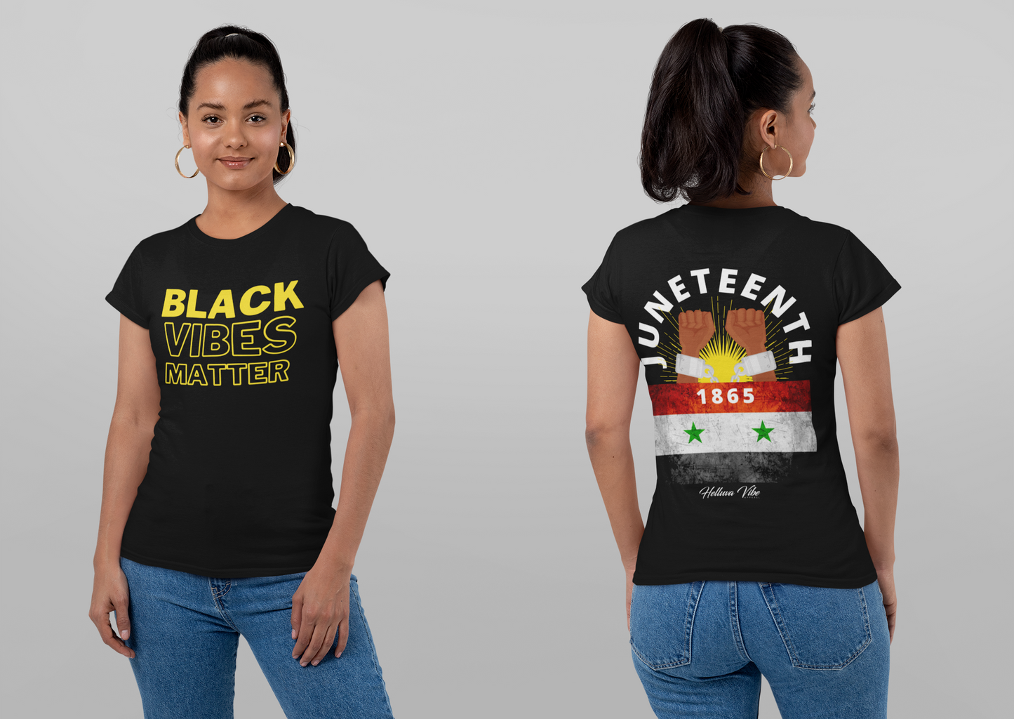 Black Vibes Matter Juneteenth Unisex T-Shirt - Helluva Vibe Apparel