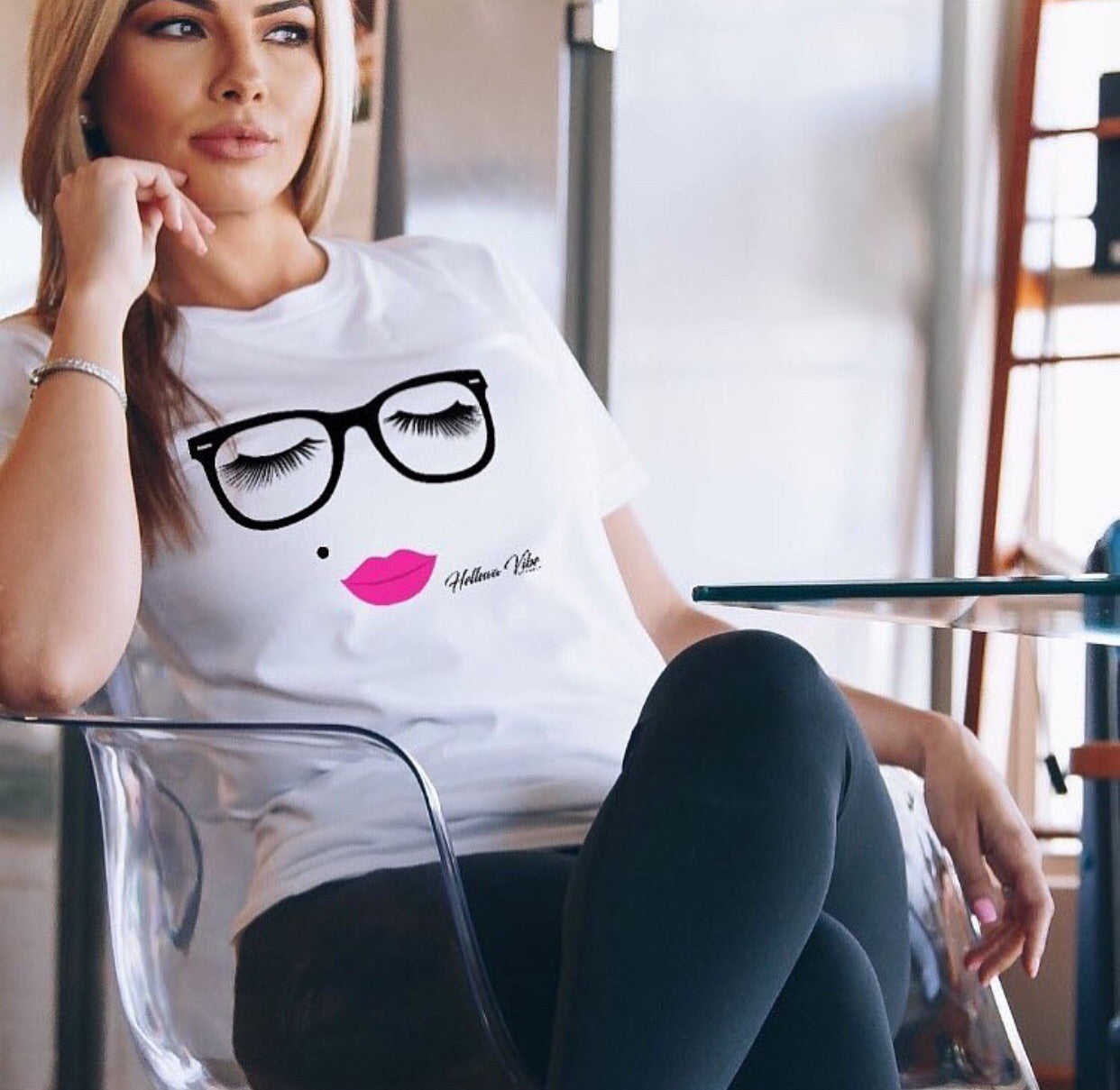 The Pretty Nerd Fashion White Tee - Helluva Vibe Apparel