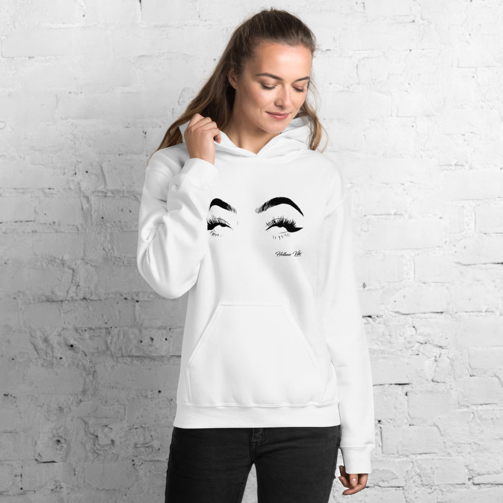Whatever Women's White Graphic Hoodie - Helluva Vibe Apparel