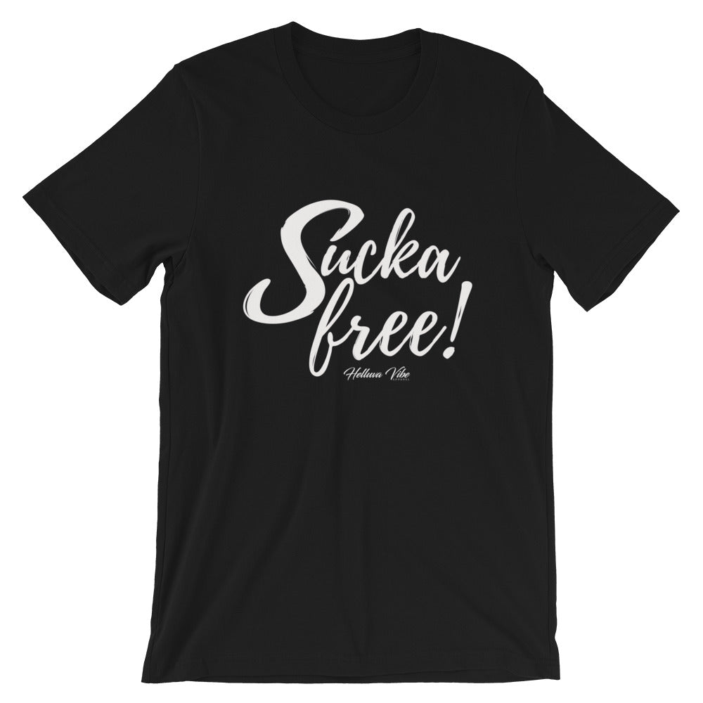 Sucka Free Graphic Letter Tee - Helluva Vibe Apparel