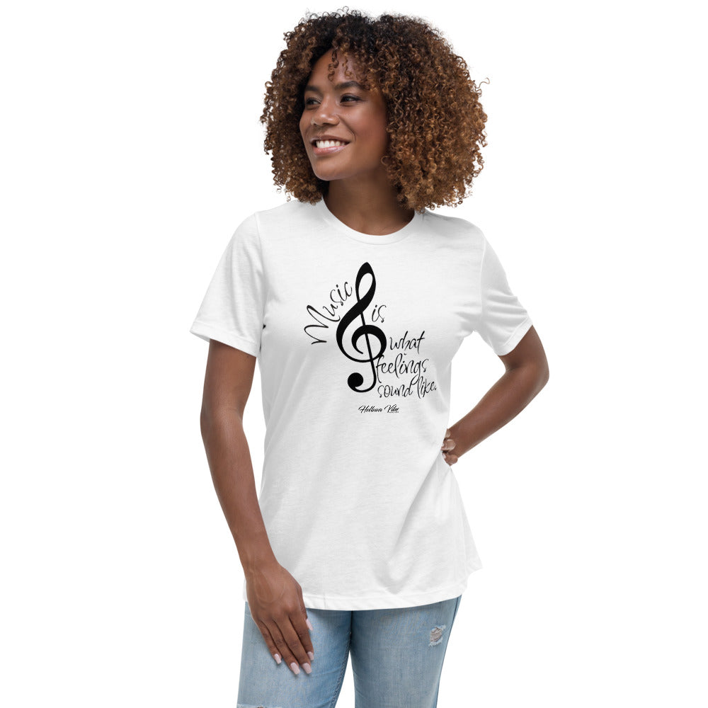 Music Is What Feelings Sound Like Tee - Helluva Vibe Apparel