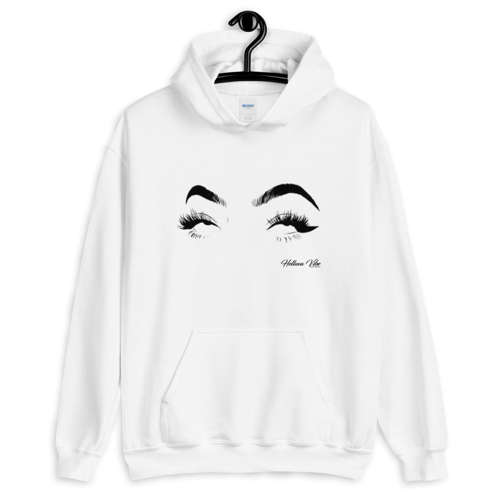 Whatever Women's White Graphic Hoodie - Helluva Vibe Apparel