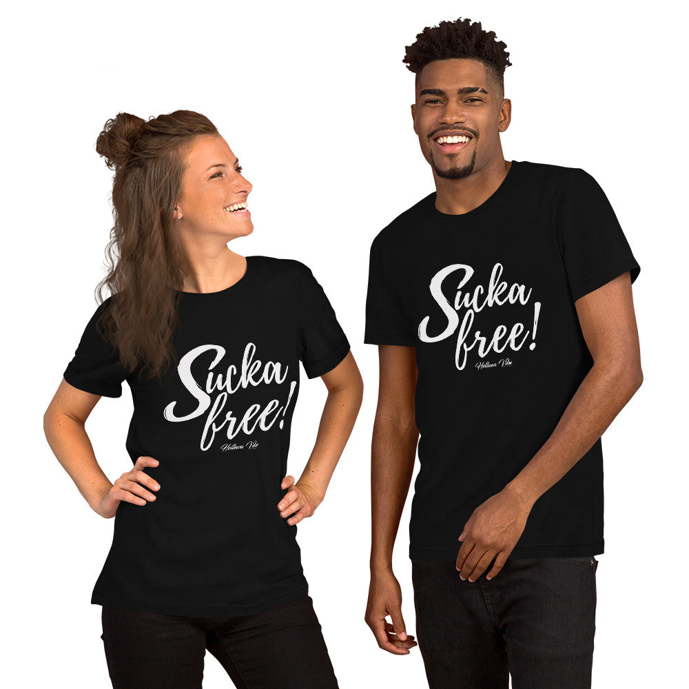 Sucka Free Graphic Letter Tee - Helluva Vibe Apparel