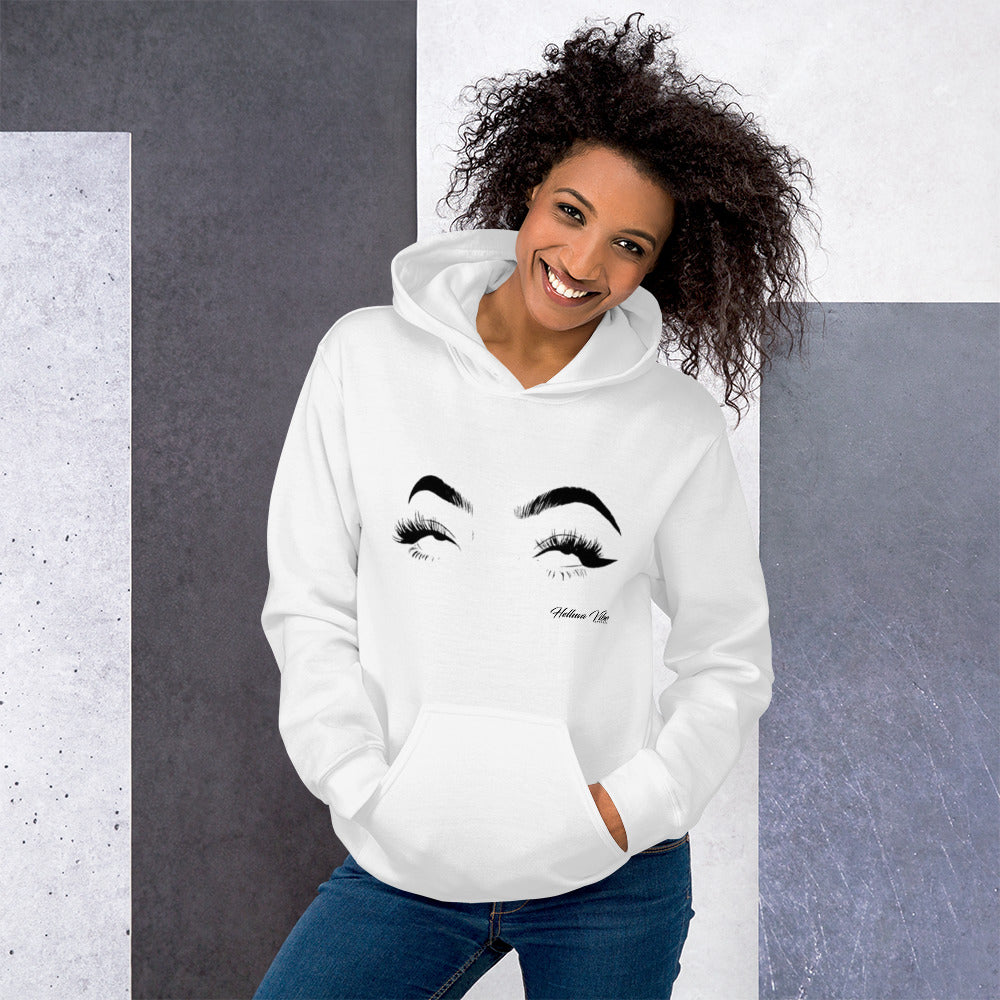 Whatever Women's White Graphic Hoodie - Helluva Vibe Apparel