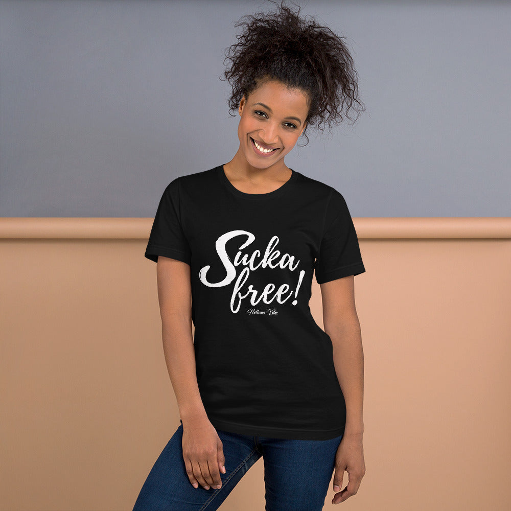 Sucka Free Graphic Letter Tee - Helluva Vibe Apparel