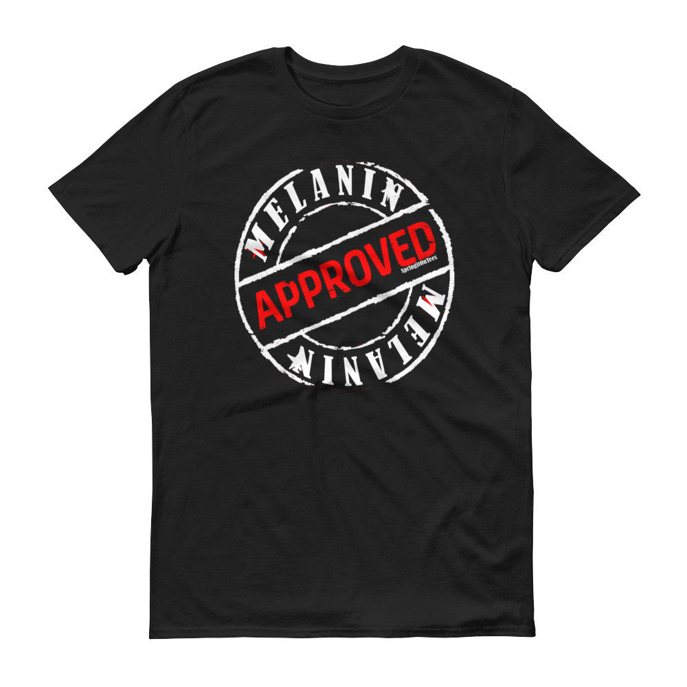 Melanin Approved Vintage Stamp Logo Tshirt - Helluva Vibe Apparel