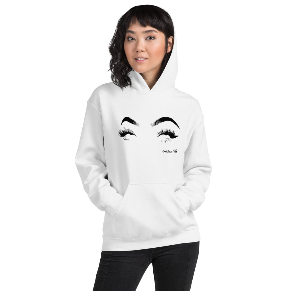 Whatever Women's White Graphic Hoodie - Helluva Vibe Apparel