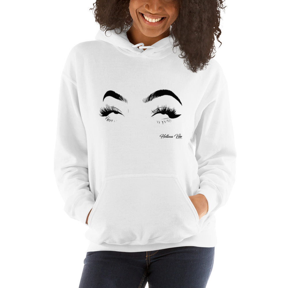 Whatever Women's White Graphic Hoodie - Helluva Vibe Apparel