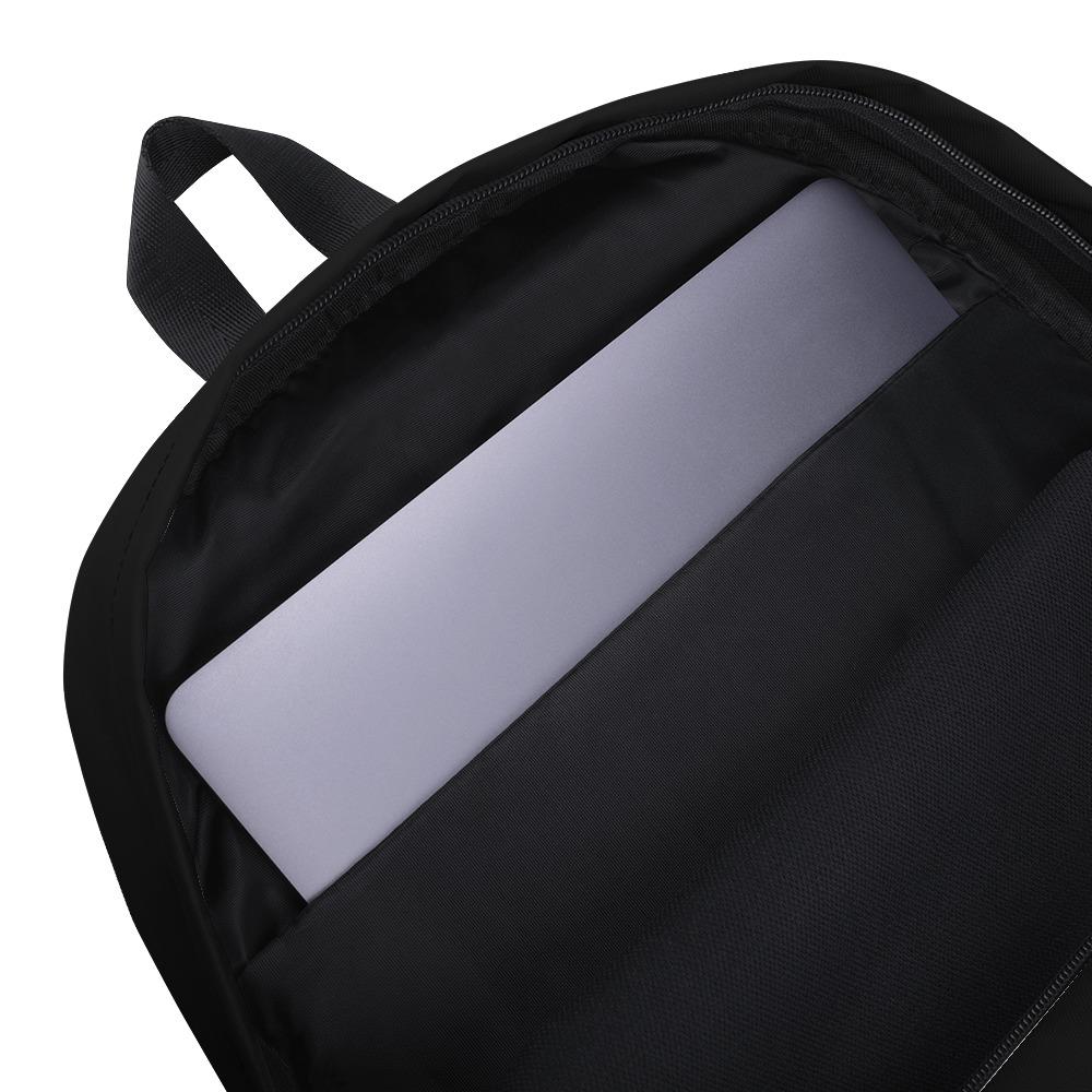 Black Everything Slogan Backpack - Helluva Vibe Apparel