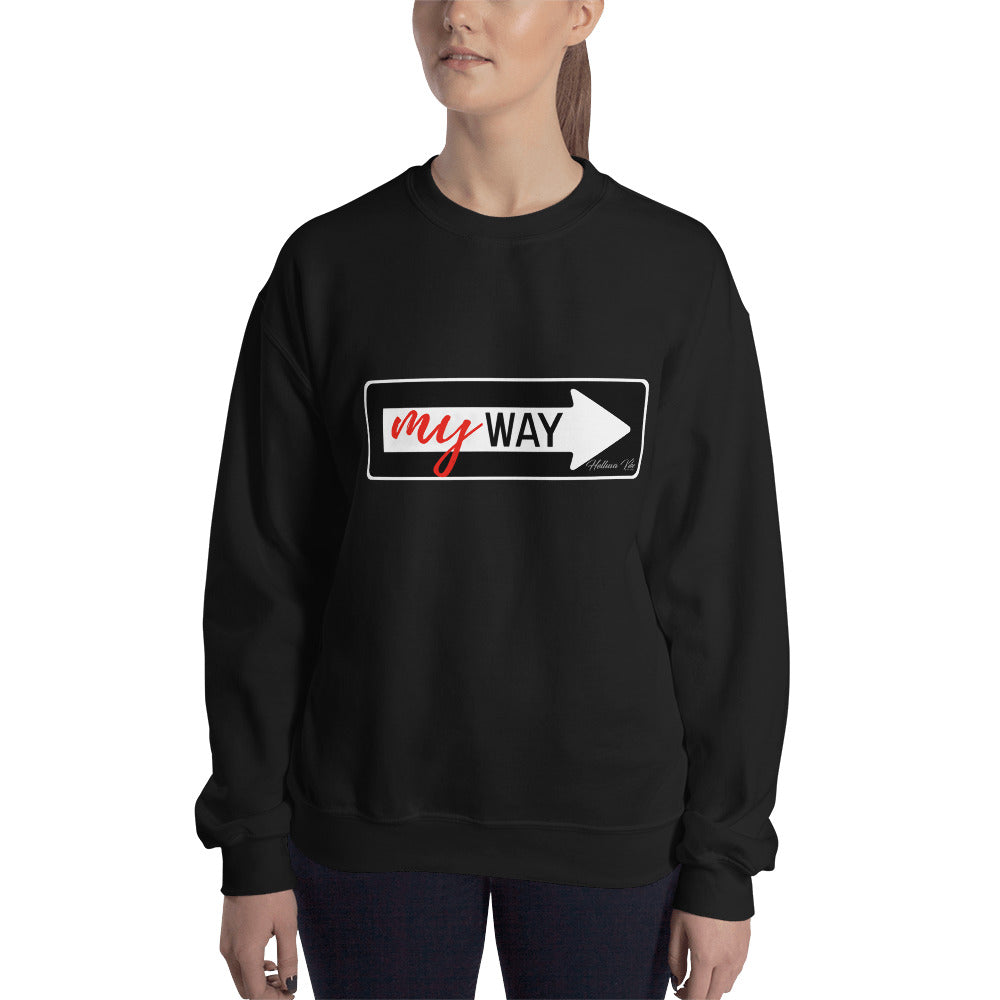 My Way Graphic Print Sweatshirt - Helluva Vibe Apparel