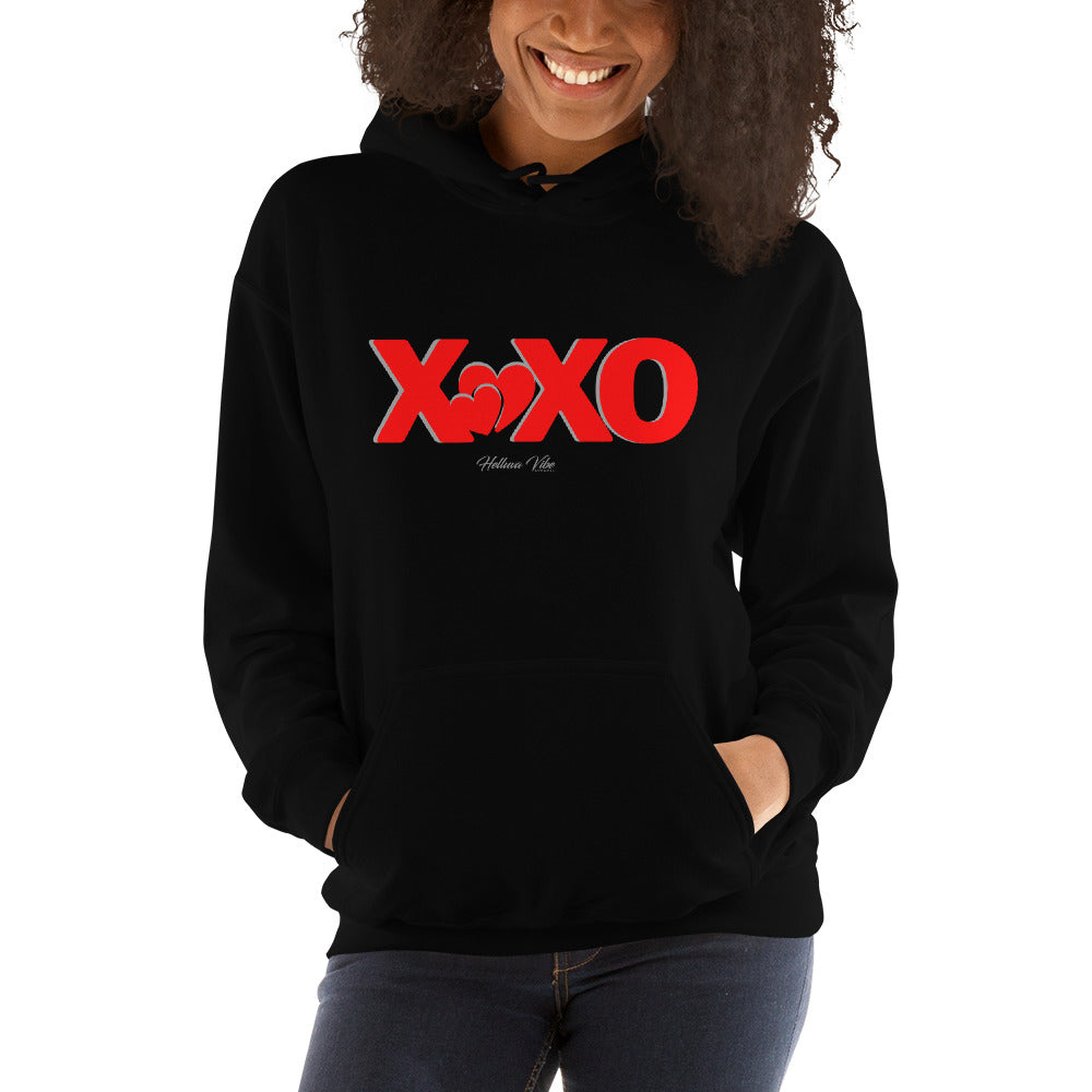 XOXO Hugs Letter Hoodie - Helluva Vibe Apparel