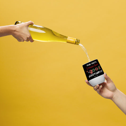Dear Santa Wine tumbler