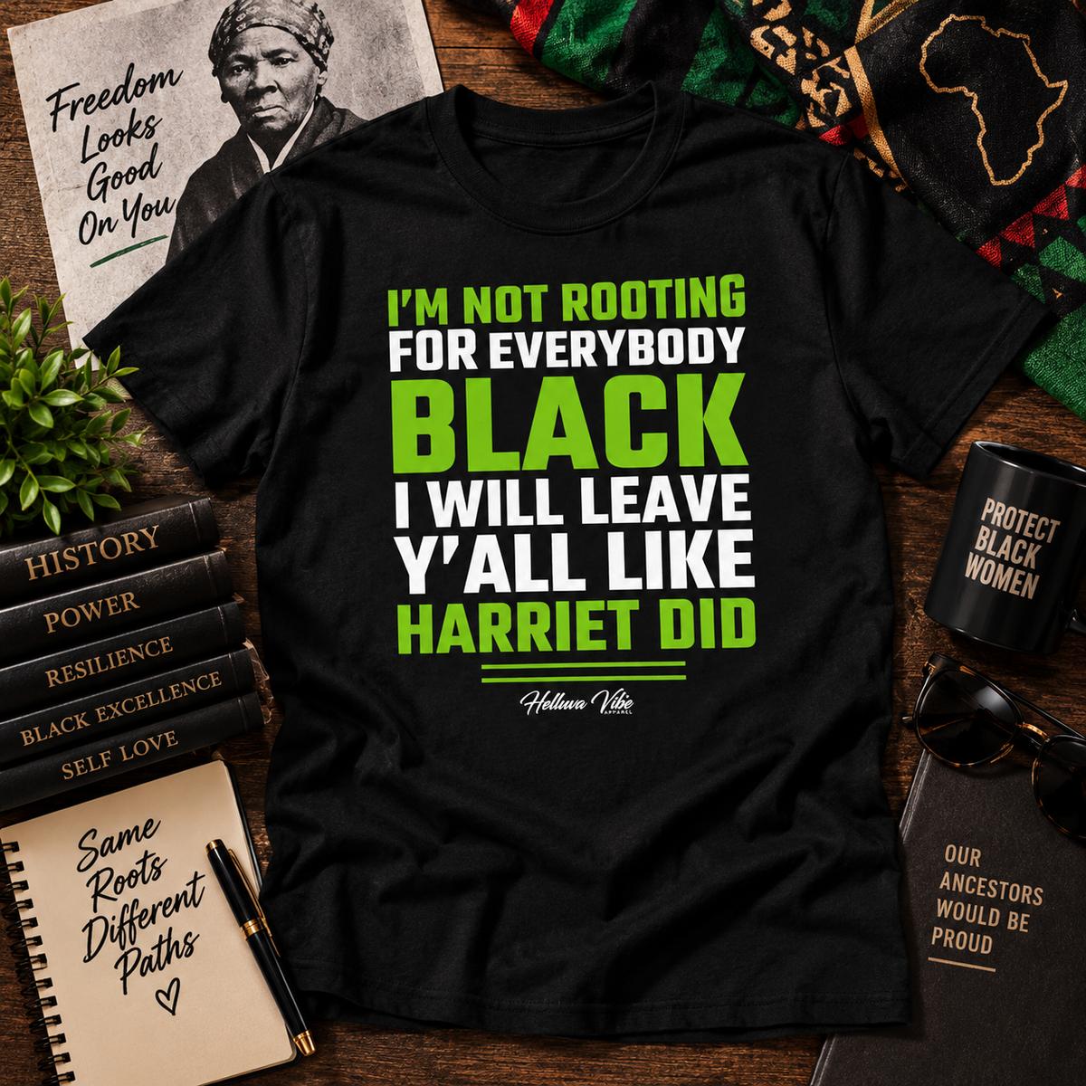 I'm Not Rooting for Everybody Black Graphic T-Shirt