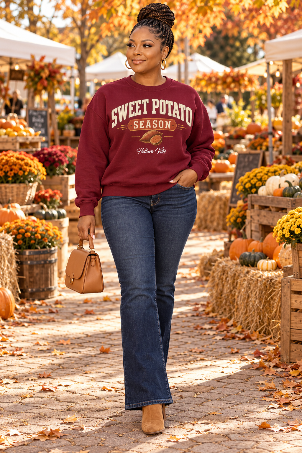 Sweet Potato Season Crewneck