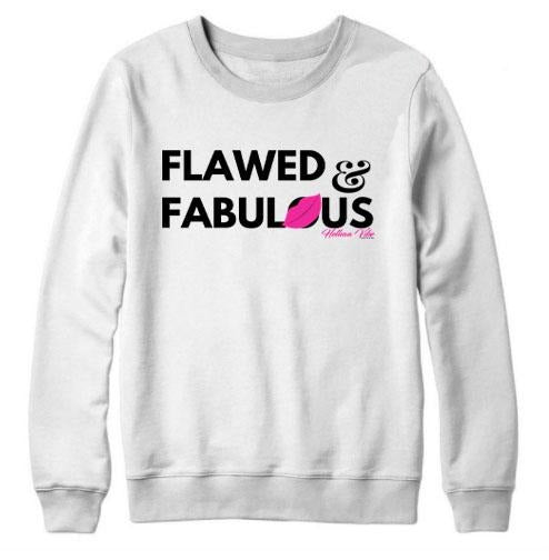 Flawed & Fabulous Bold Logo Sweatshirt - Helluva Vibe Apparel