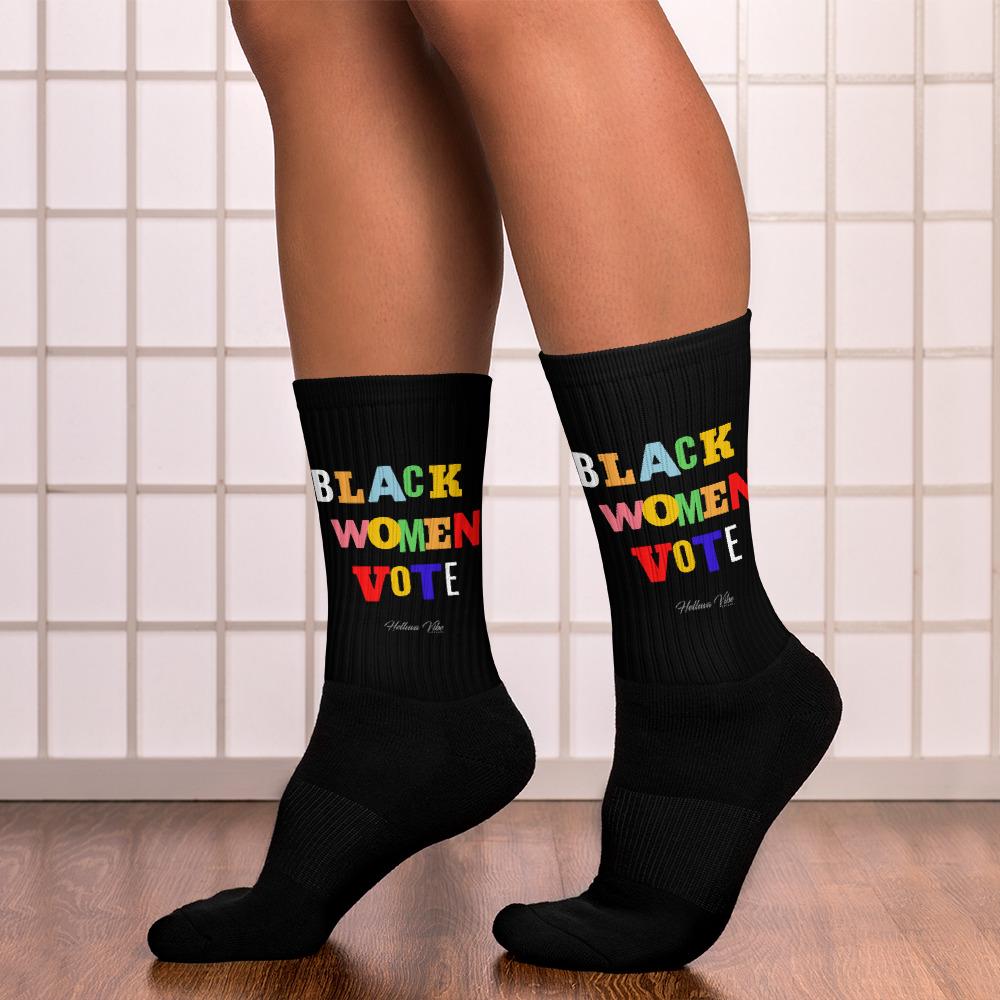 Black Women Vote Socks - Helluva Vibe Apparel