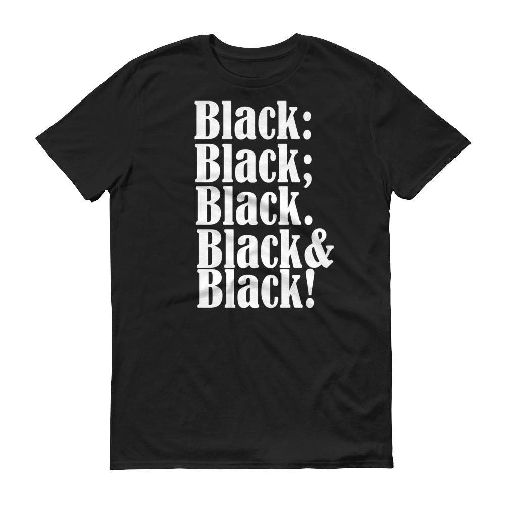 Black on Black Slogan T-shirt - Helluva Vibe Apparel