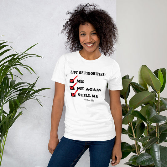 Priorities List Slogan Tee - Helluva Vibe Apparel