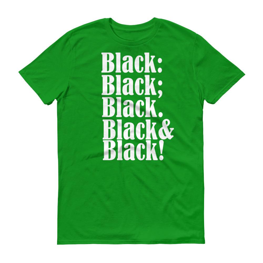 Black on Black Slogan T-shirt - Helluva Vibe Apparel