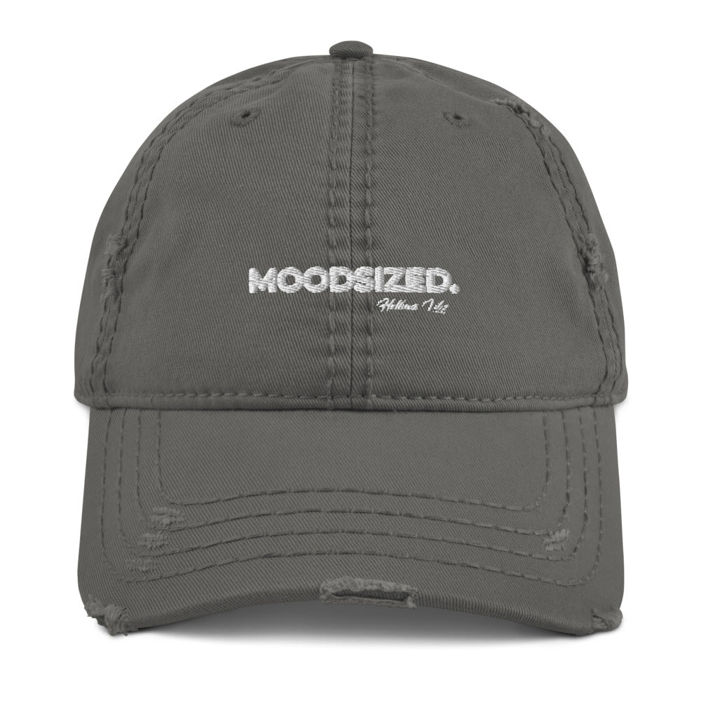 Moodsized Slogan Distressed Dad Hat - Helluva Vibe Apparel