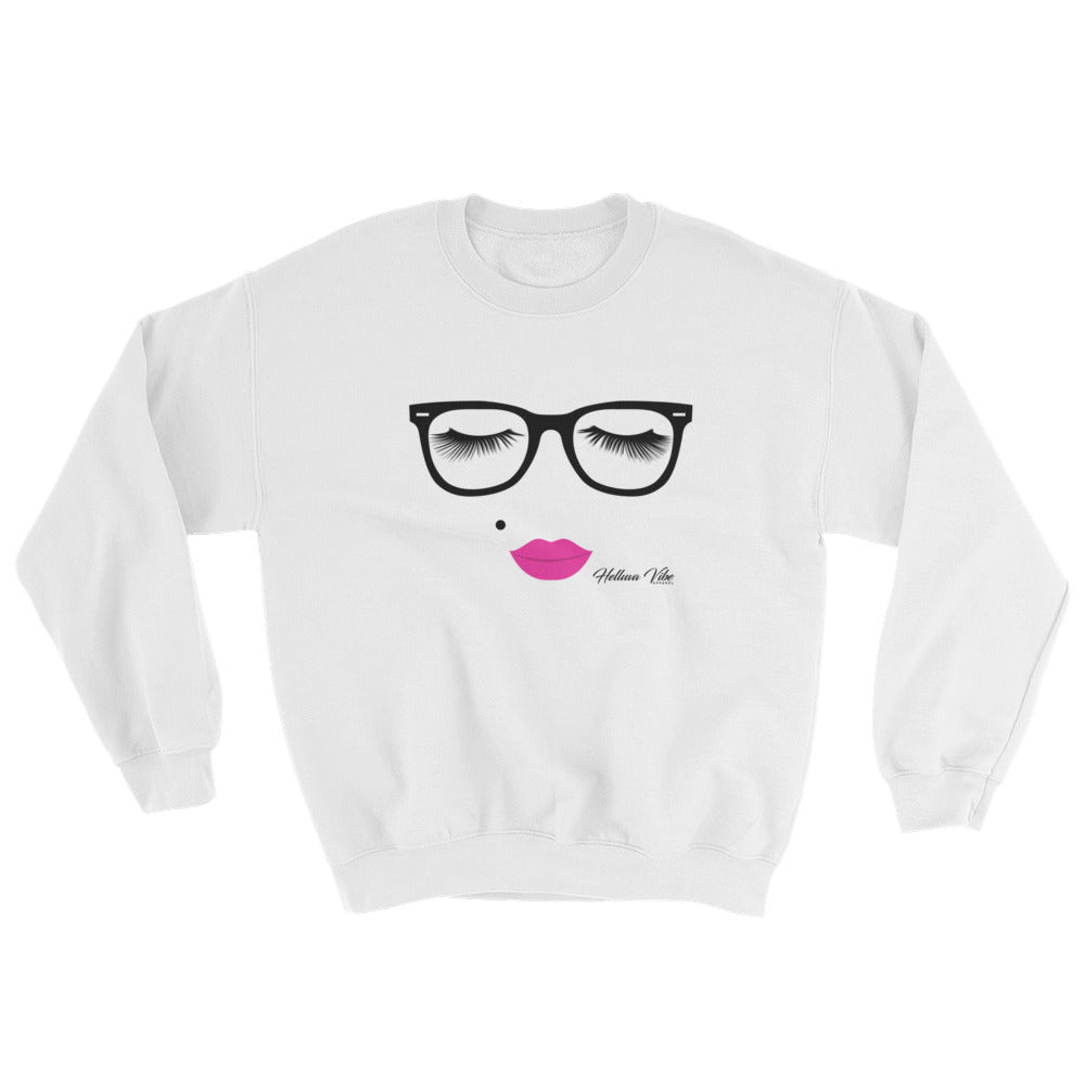 The Pretty Nerd Graphic Sweatshirt - Helluva Vibe Apparel
