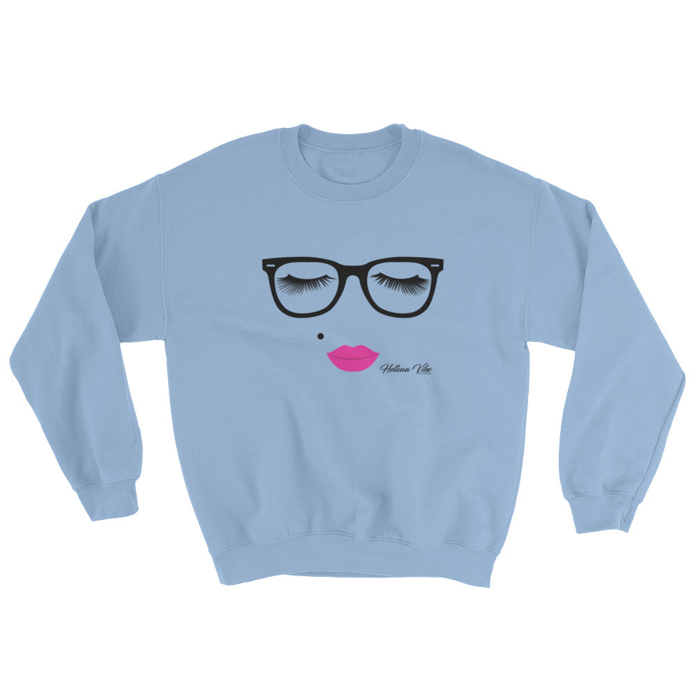 The Pretty Nerd Graphic Sweatshirt - Helluva Vibe Apparel