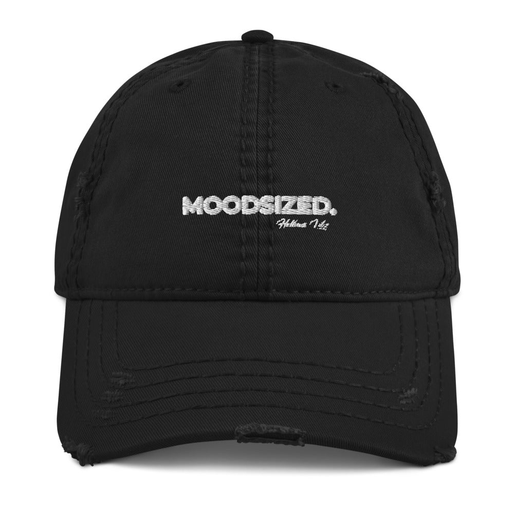 Moodsized Slogan Distressed Dad Hat - Helluva Vibe Apparel