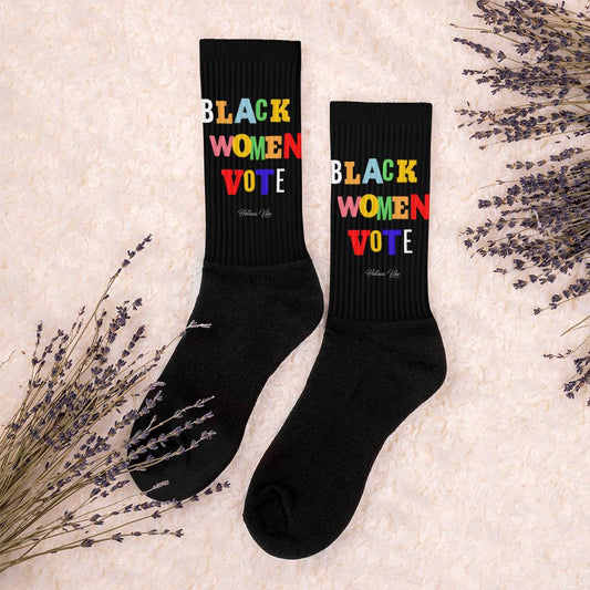 Black Women Vote Socks - Helluva Vibe Apparel