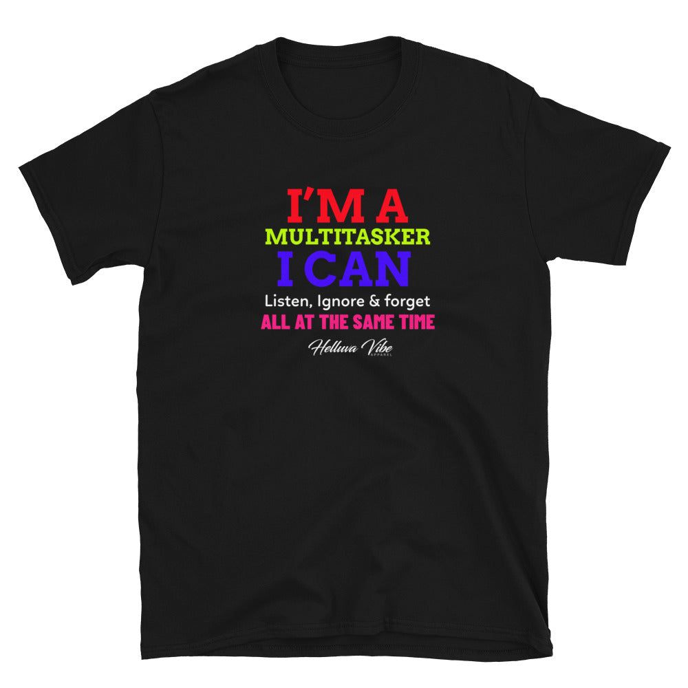 Multitasker Text Print Graphic T-Shirt - Helluva Vibe Apparel