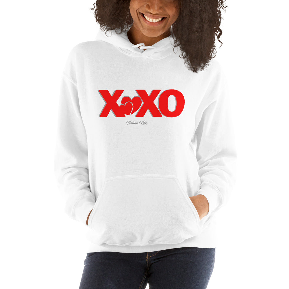 XOXO Hugs Letter Hoodie - Helluva Vibe Apparel