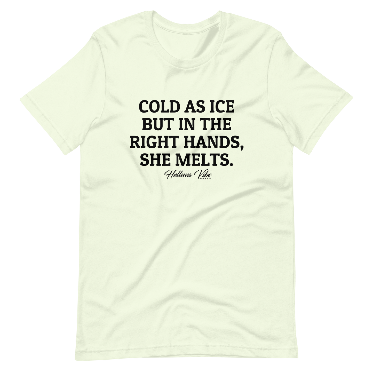 Cold As Ice Slogan Graphic Tee