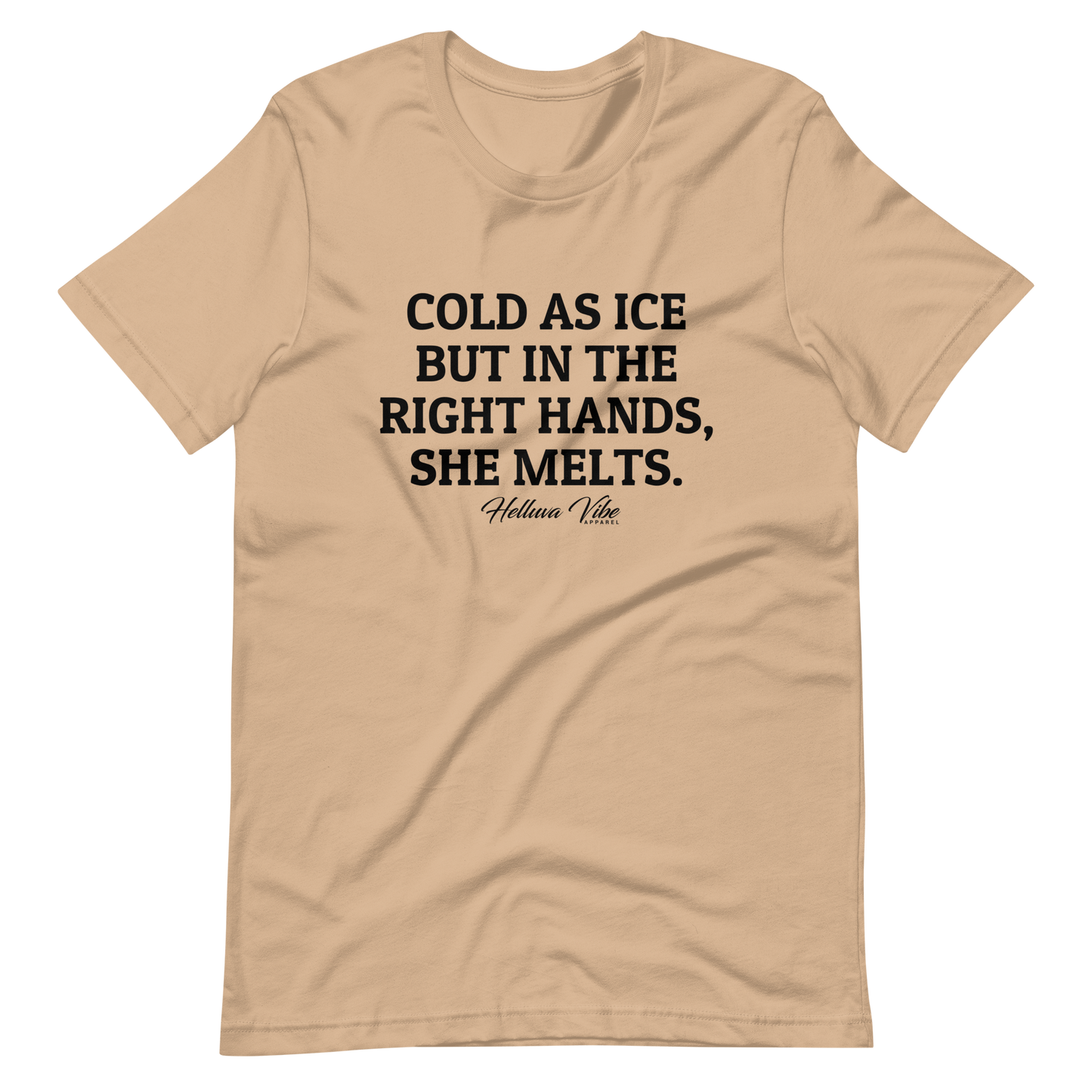 Cold As Ice Slogan Graphic Tee